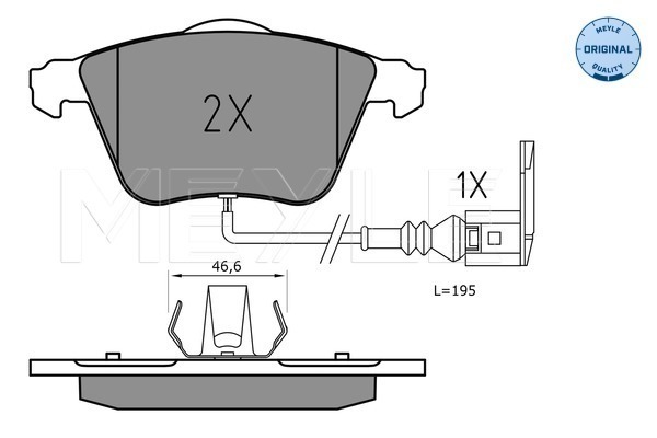 Set placute frana,frana disc 025 240 2120 MEYLE