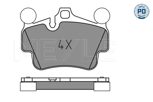 Set placute frana,frana disc 025 240 4917/PD MEYLE