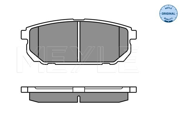 Set placute frana,frana disc 025 240 5815/W MEYLE