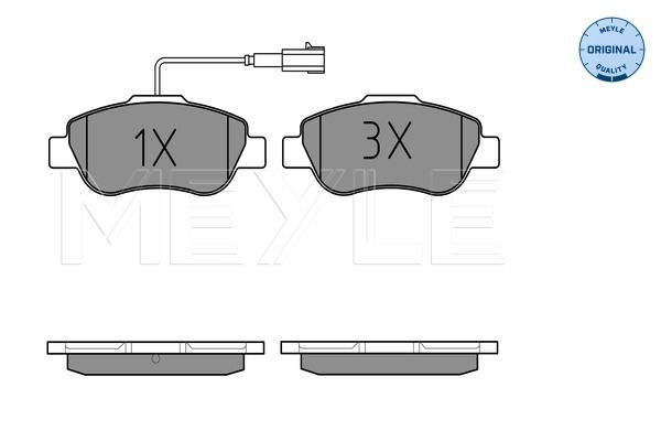 Set placute frana,frana disc 025 240 7218 MEYLE