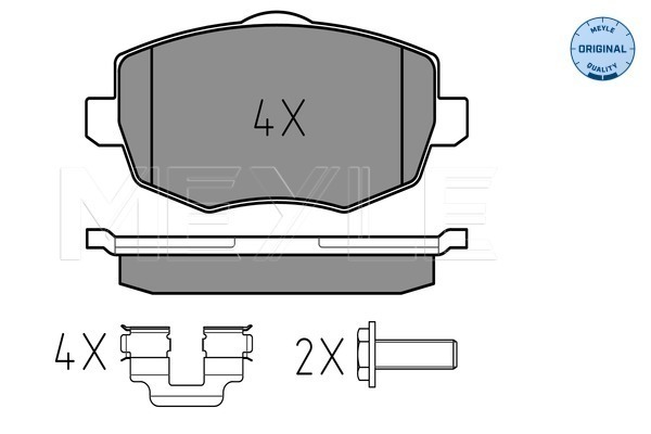 Set placute frana,frana disc 025 240 7316 MEYLE