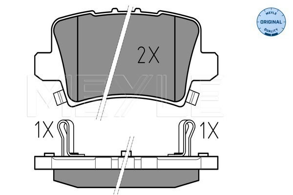 Set placute frana,frana disc 025 240 8615/W MEYLE