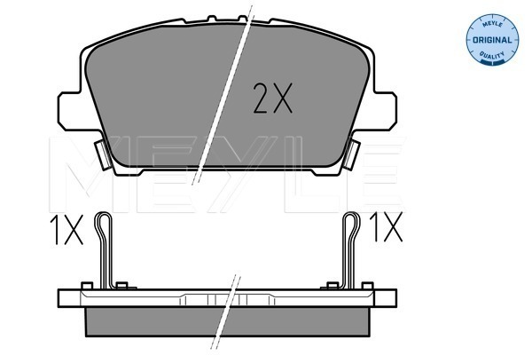 Set placute frana,frana disc 025 240 8717/W MEYLE