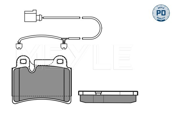 Set placute frana,frana disc 025 240 9717/PD MEYLE