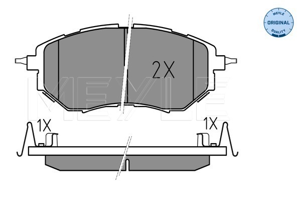 Set placute frana,frana disc 025 242 2218/W MEYLE