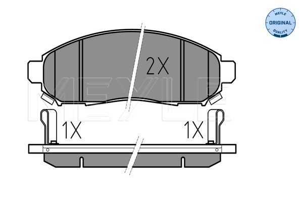 Set placute frana,frana disc 025 242 2716/W MEYLE