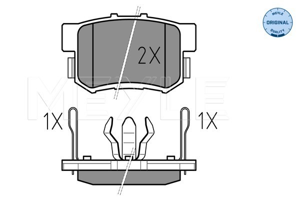 Set placute frana,frana disc 025 242 3114/W MEYLE