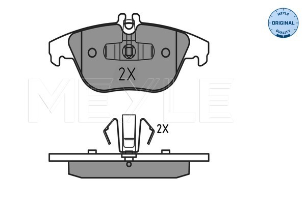 Set placute frana,frana disc 025 242 5418 MEYLE