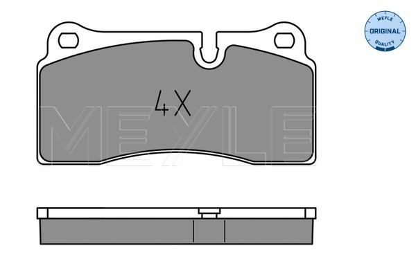 Set placute frana,frana disc 025 242 6118 MEYLE