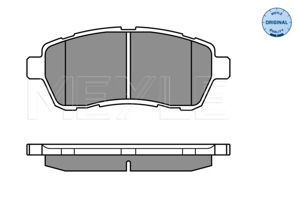 Set placute frana,frana disc 025 242 8316/W MEYLE