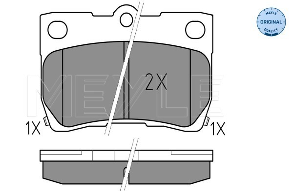 Set placute frana,frana disc 025 243 2315/W MEYLE