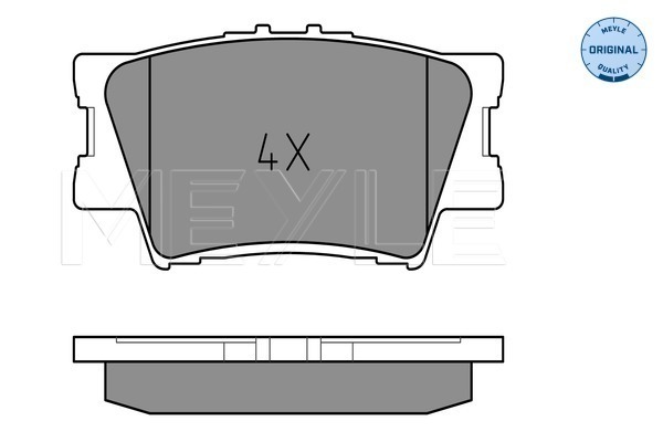 Set placute frana,frana disc 025 243 3815 MEYLE