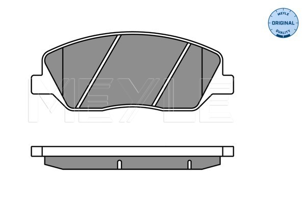 Set placute frana,frana disc 025 243 5117/W MEYLE