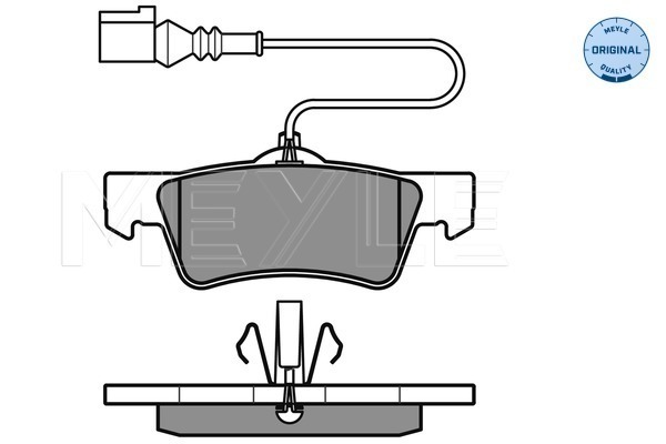 Set placute frana,frana disc 025 243 6719/W MEYLE