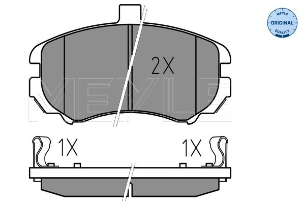 Set placute frana,frana disc 025 243 6917/W MEYLE