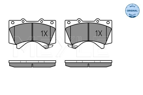 Set placute frana,frana disc 025 243 8618/W MEYLE