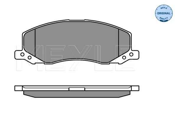 Set placute frana,frana disc 025 244 1817/W MEYLE