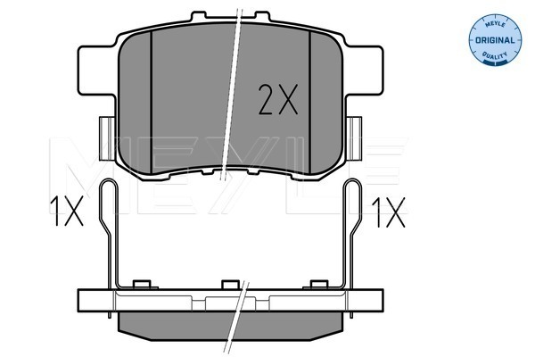 Set placute frana,frana disc 025 244 3514/W MEYLE