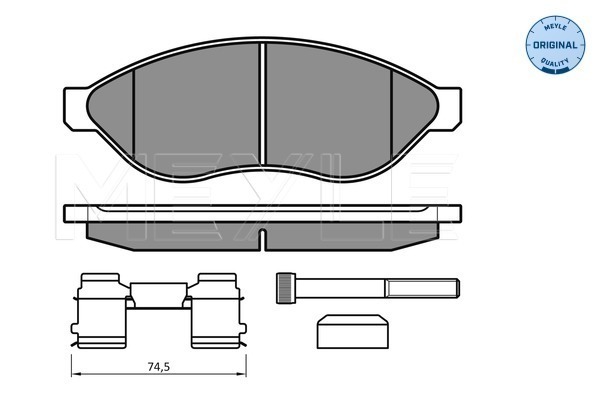 Set placute frana,frana disc 025 244 6819/W1 MEYLE