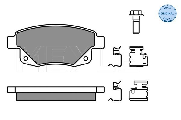 Set placute frana,frana disc 025 244 8617/W MEYLE