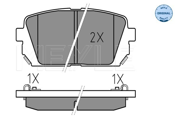 Set placute frana,frana disc 025 244 9116/W MEYLE