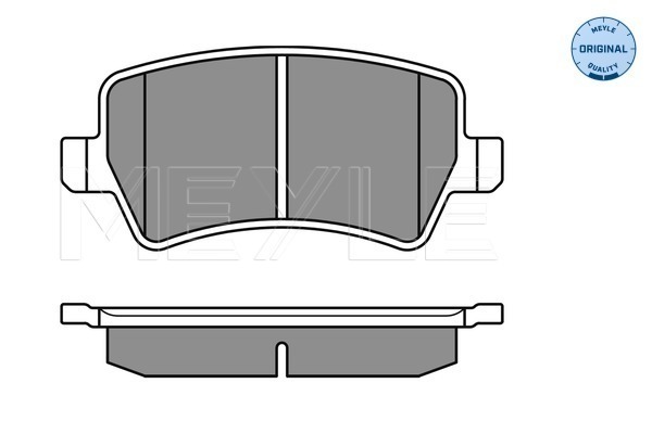 Set placute frana,frana disc 025 244 9617 MEYLE