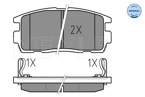 Set placute frana,frana disc 025 244 9815/W MEYLE