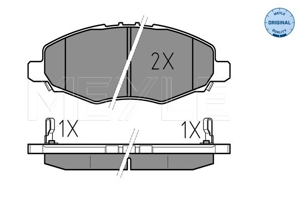 Set placute frana,frana disc 025 245 2316/W MEYLE