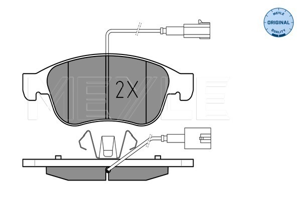 Set placute frana,frana disc 025 245 3819/W MEYLE