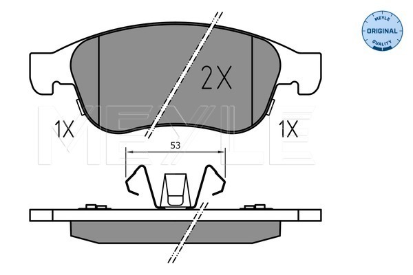 Set placute frana,frana disc 025 245 3819 MEYLE