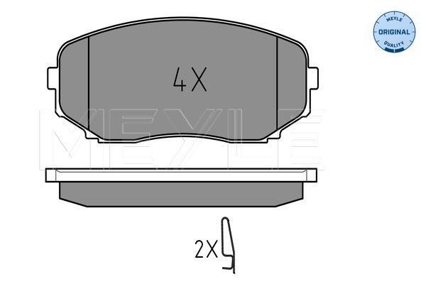 Set placute frana,frana disc 025 245 4417/W MEYLE