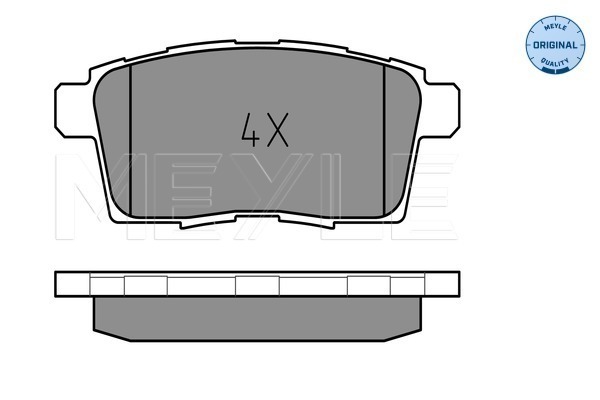 Set placute frana,frana disc 025 245 4517 MEYLE