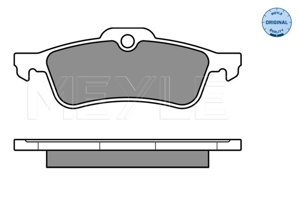 Set placute frana,frana disc 025 245 7415/W MEYLE