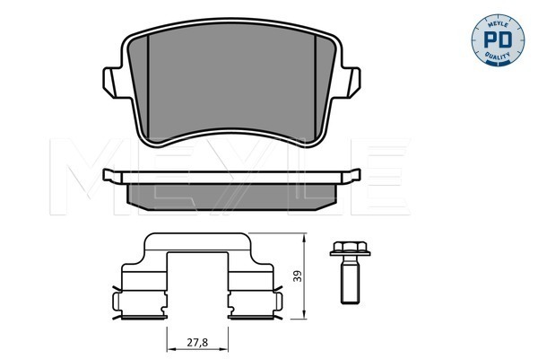 Set placute frana,frana disc 025 246 0617-2/PD MEYLE