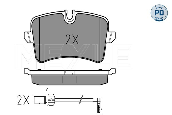 Set placute frana,frana disc 025 246 0617/PD MEYLE