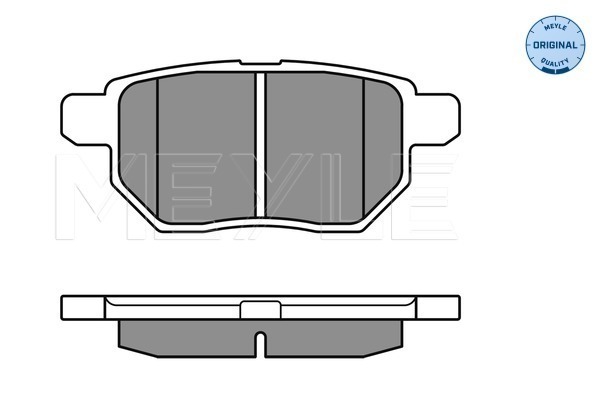 Set placute frana,frana disc 025 246 1015/W MEYLE