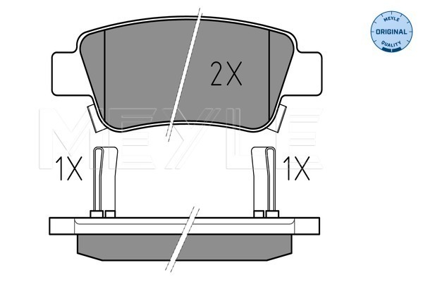 Set placute frana,frana disc 025 246 3516/W MEYLE