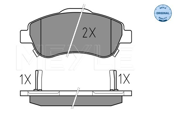 Set placute frana,frana disc 025 246 3819/W MEYLE