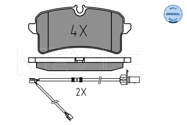 Set placute frana,frana disc 025 246 4317 MEYLE