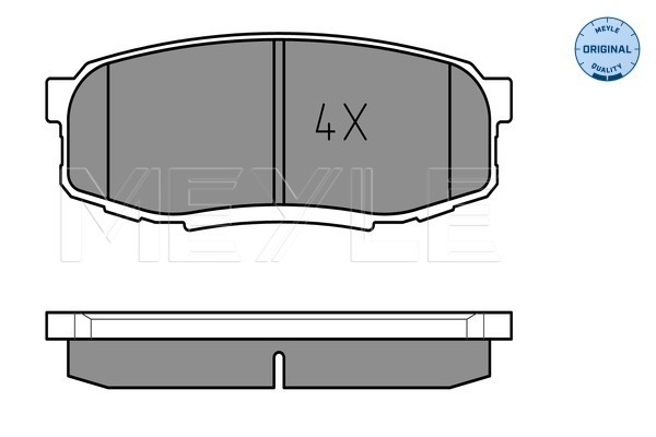 Set placute frana,frana disc 025 246 5317 MEYLE