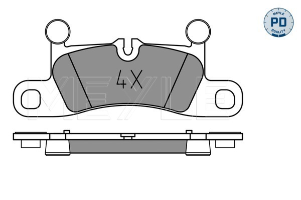 Set placute frana,frana disc 025 247 2116/PD MEYLE