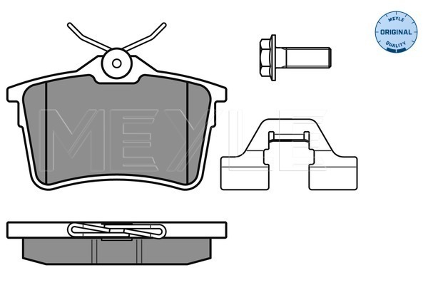 Set placute frana,frana disc 025 247 6516/W MEYLE