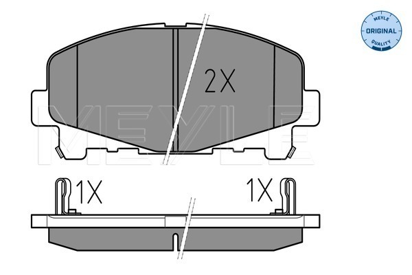 Set placute frana,frana disc 025 247 6616 MEYLE