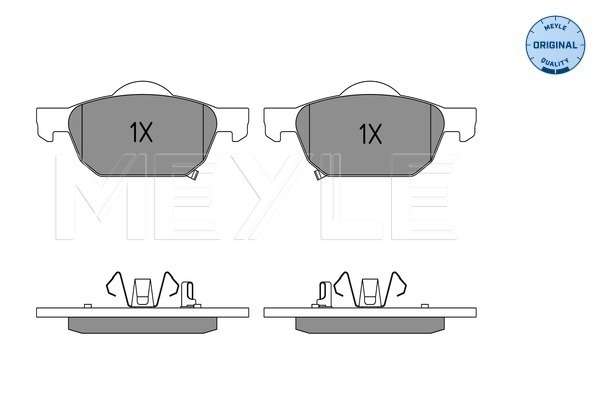 Set placute frana,frana disc 025 247 9617/W MEYLE