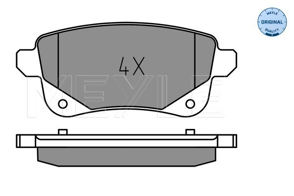 Set placute frana,frana disc 025 248 2016 MEYLE