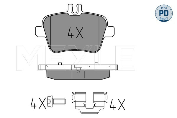 Set placute frana,frana disc 025 248 4818/PD MEYLE