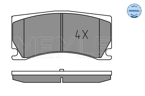 Set placute frana,frana disc 025 248 5115 MEYLE