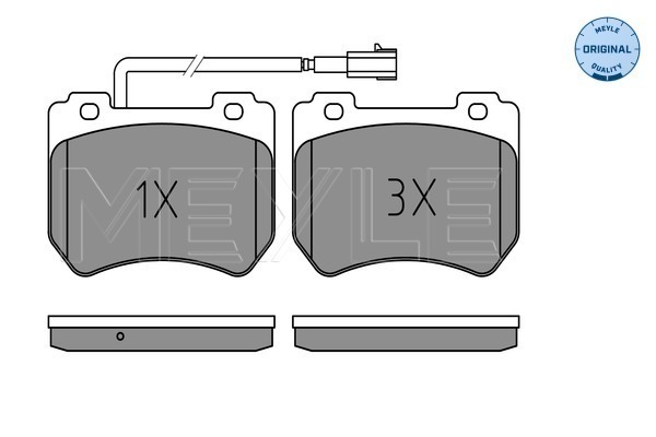 Set placute frana,frana disc 025 248 5215/W MEYLE