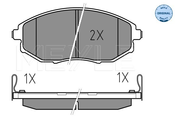 Set placute frana,frana disc 025 248 6417/W MEYLE