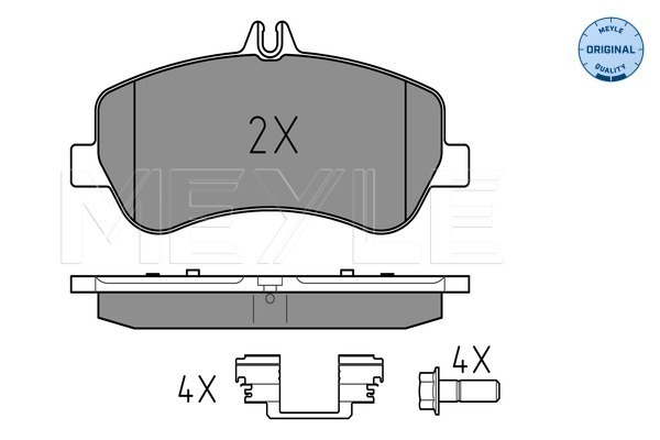 Set placute frana,frana disc 025 248 6720 MEYLE